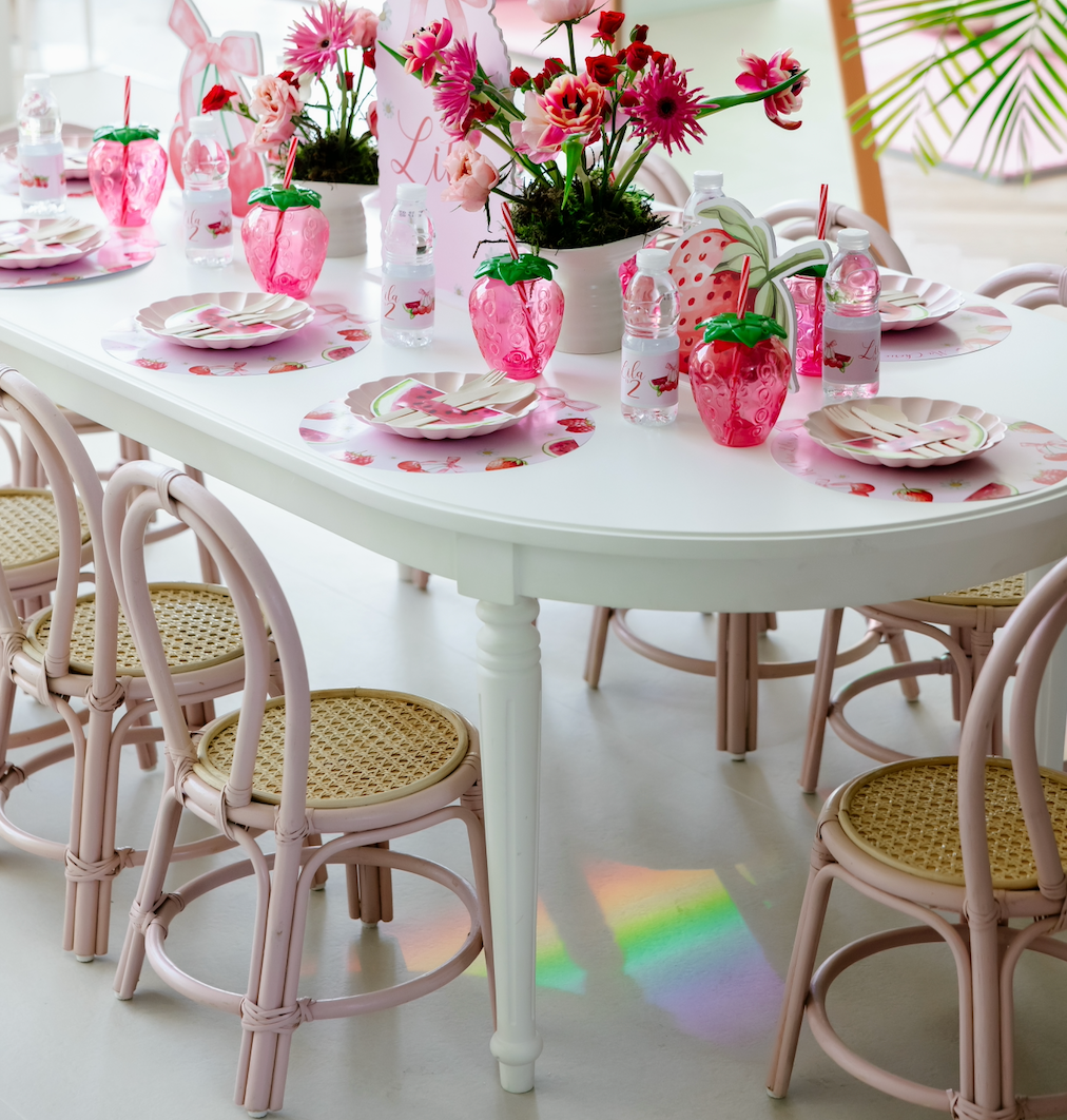 Rattan Kids Chair Rental Dubai for Stylish Children Party Setups