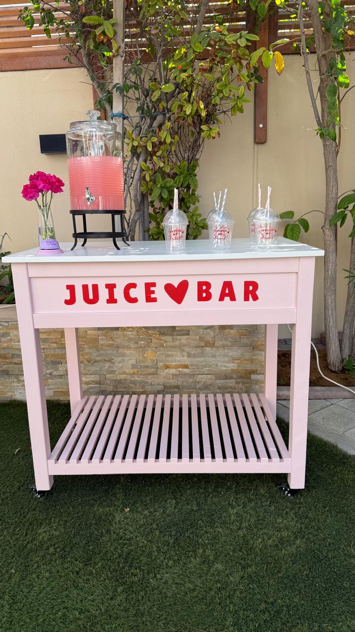 Pink Drawer Table