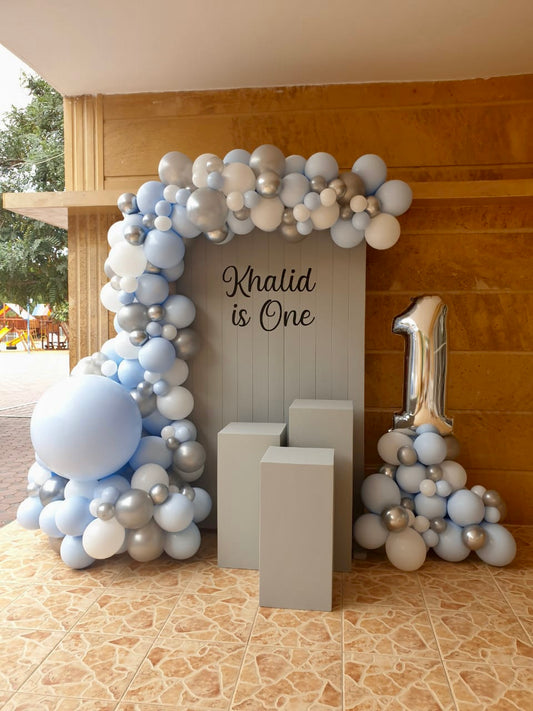 Elegant Grey First Birthday